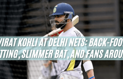 Virat Kohli at Delhi Nets: Back-Foot Batting, Slimmer Bat and Fans Around